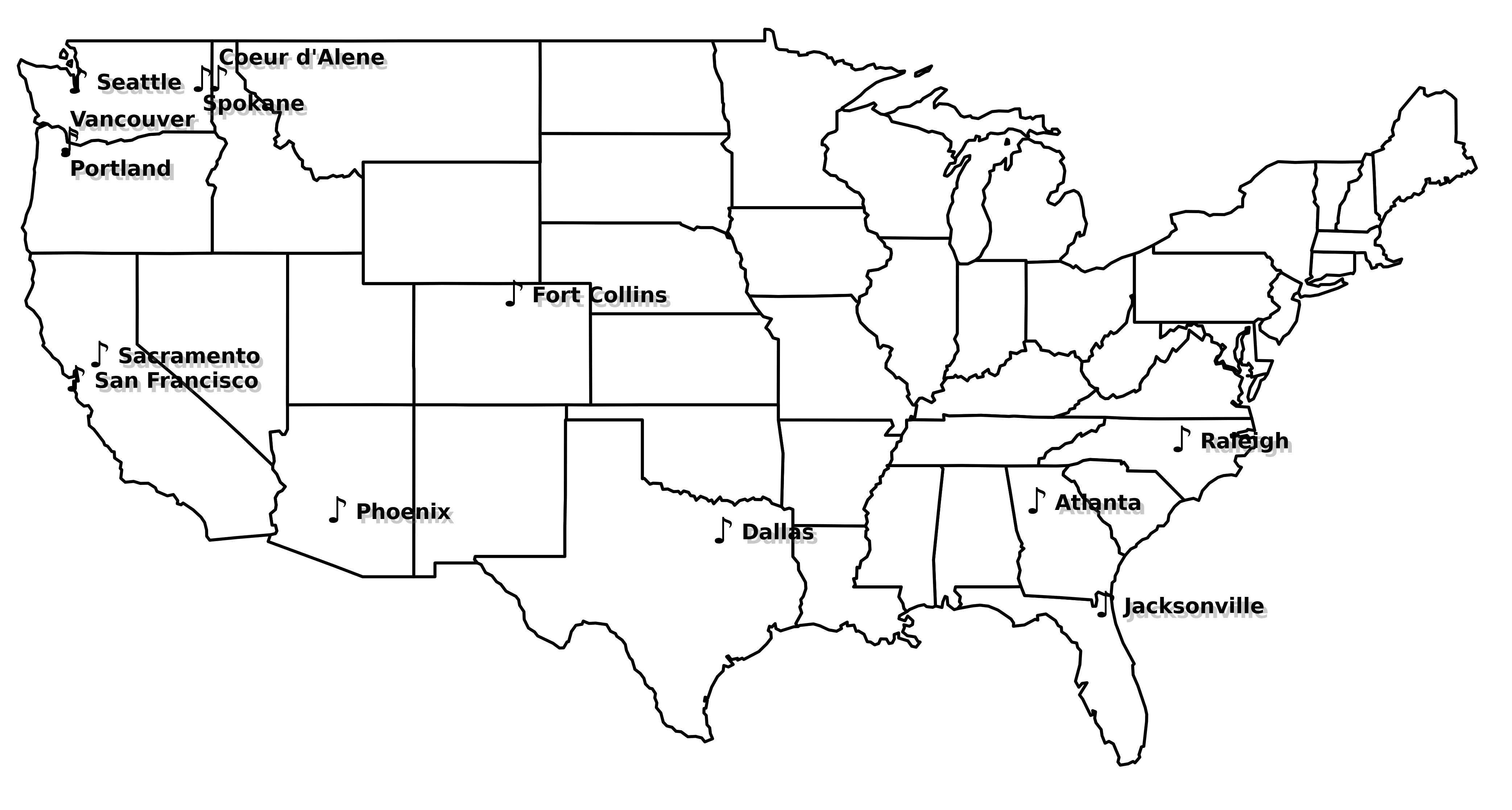 Zura Learn locations map